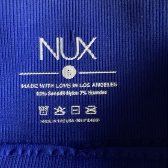 NUX Active Compression Capri Leggings Crop Mesh inlay NWOT - Picture 7 of 7